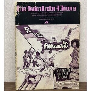 1978 Funkadelic One Nation Under A Groove Sheet Music George Clinton P-Funk